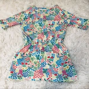 EUC Gymboree Toddler Girls Cotton Terry Floral Tunic Dress